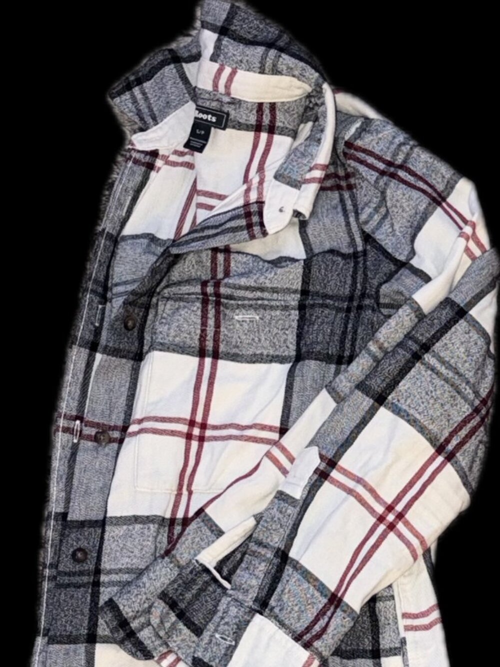 Like New Roots Flannel Size Small